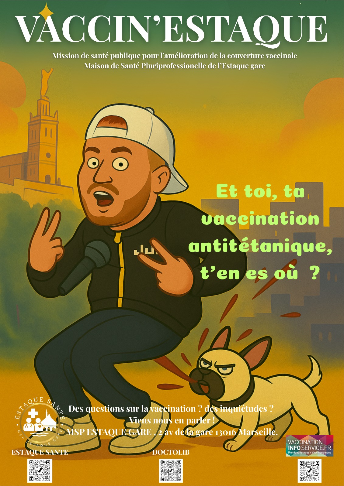 Campagne Vaccin'Estaque - Et toi, ta vaccination antitétanique