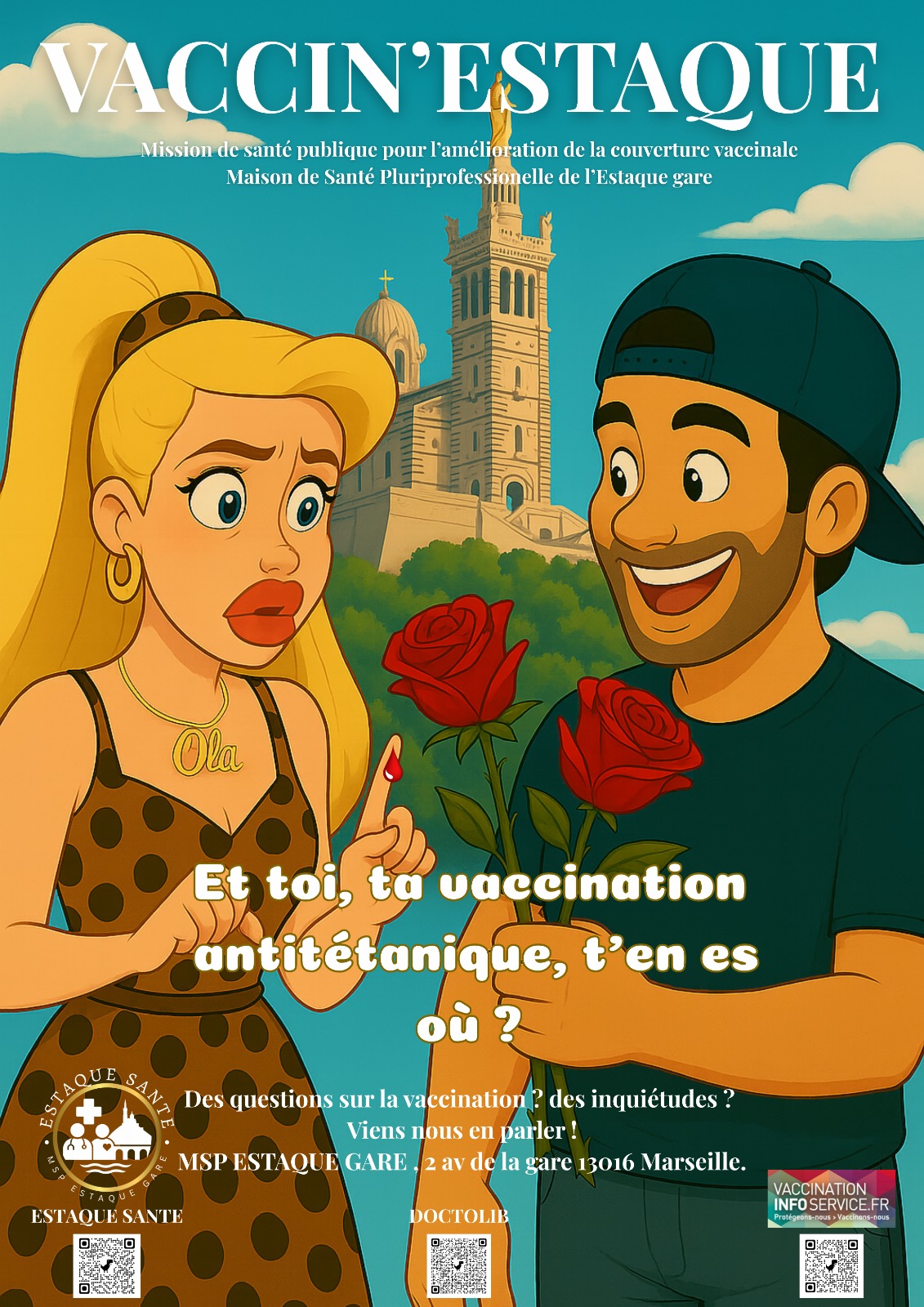 Campagne Vaccin'Estaque - Couple à l'Estaque
