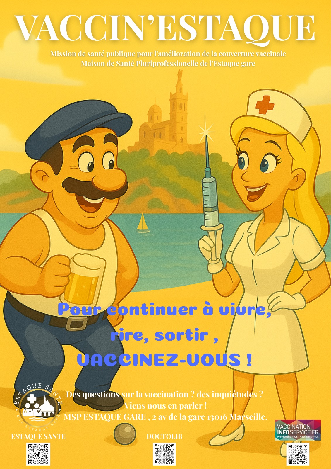 Campagne Vaccin'Estaque - Pour continuer à vivre