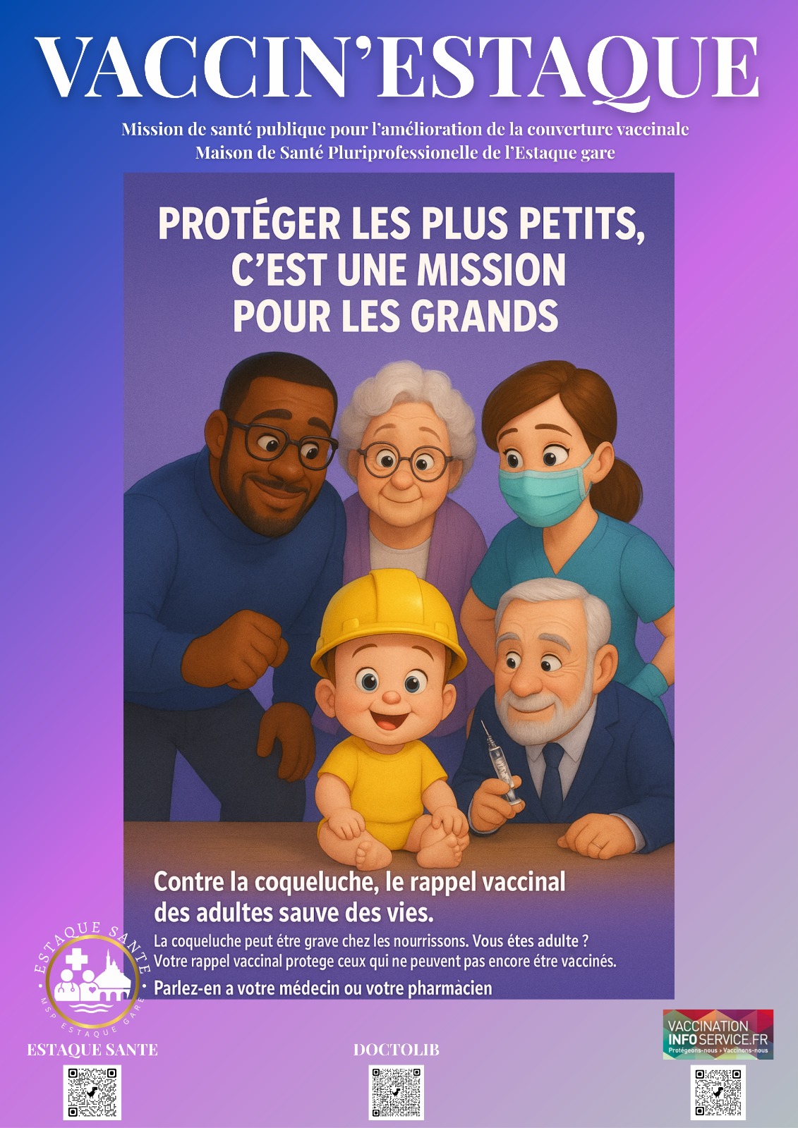 Campagne Vaccin'Estaque - Protéger les plus petits