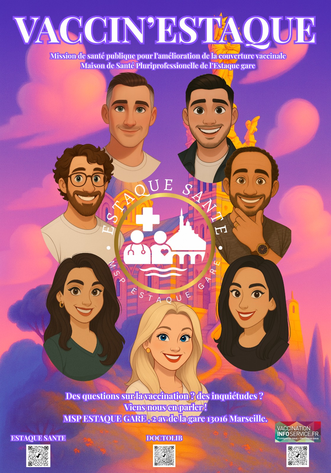 Campagne Vaccin'Estaque - L'équipe MSP